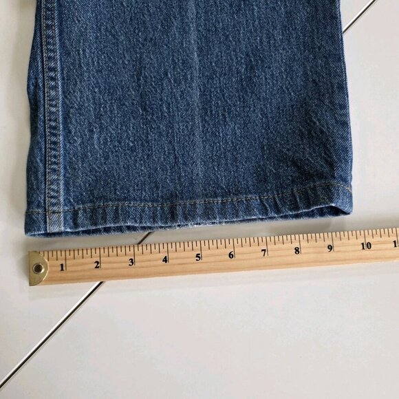 Old Navy Maternity Jean Women 10 / 10L Blue Taper High Rise Cropped Cotton Denim - Picture 8 of 16